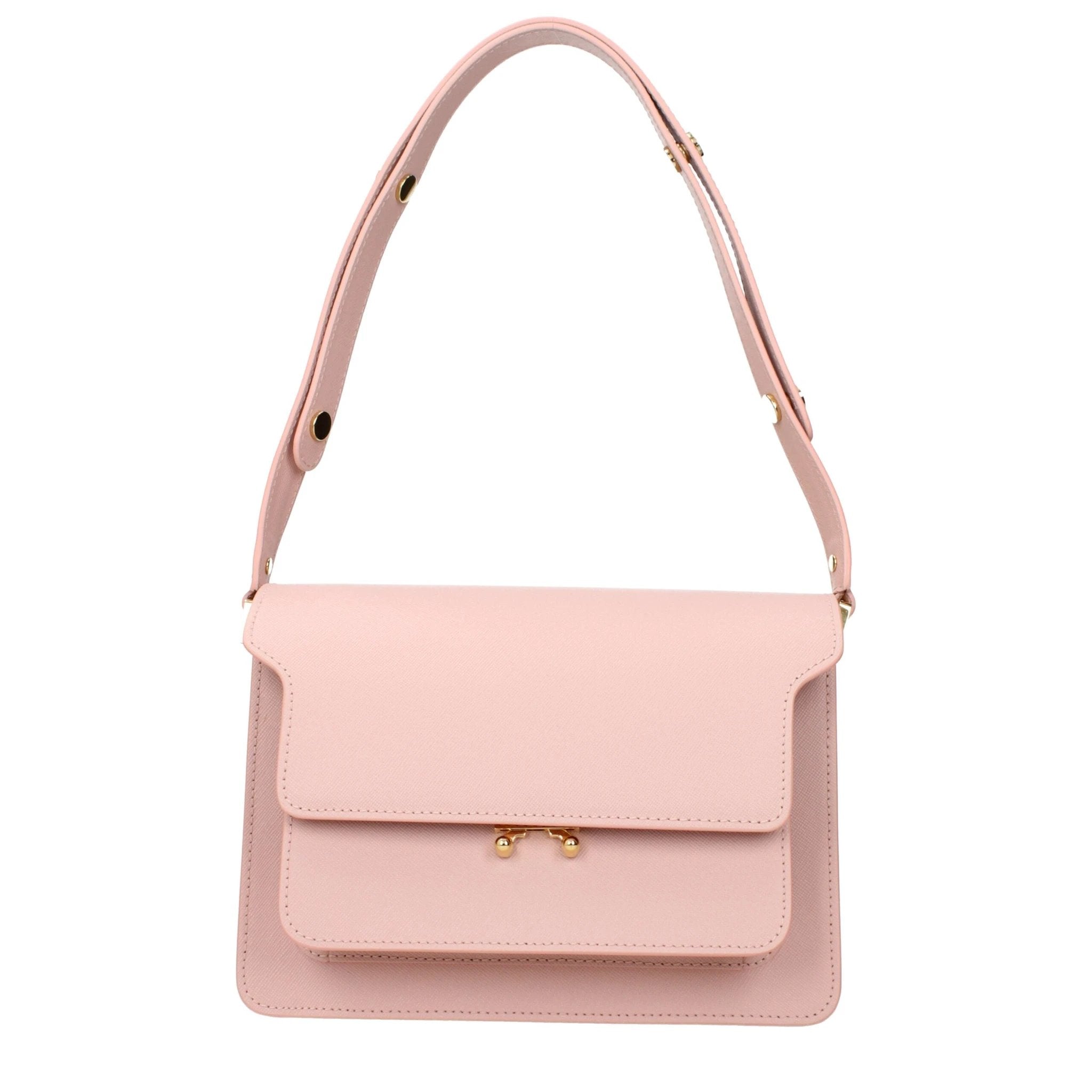 Marni Pink Leather Shoulder Bag