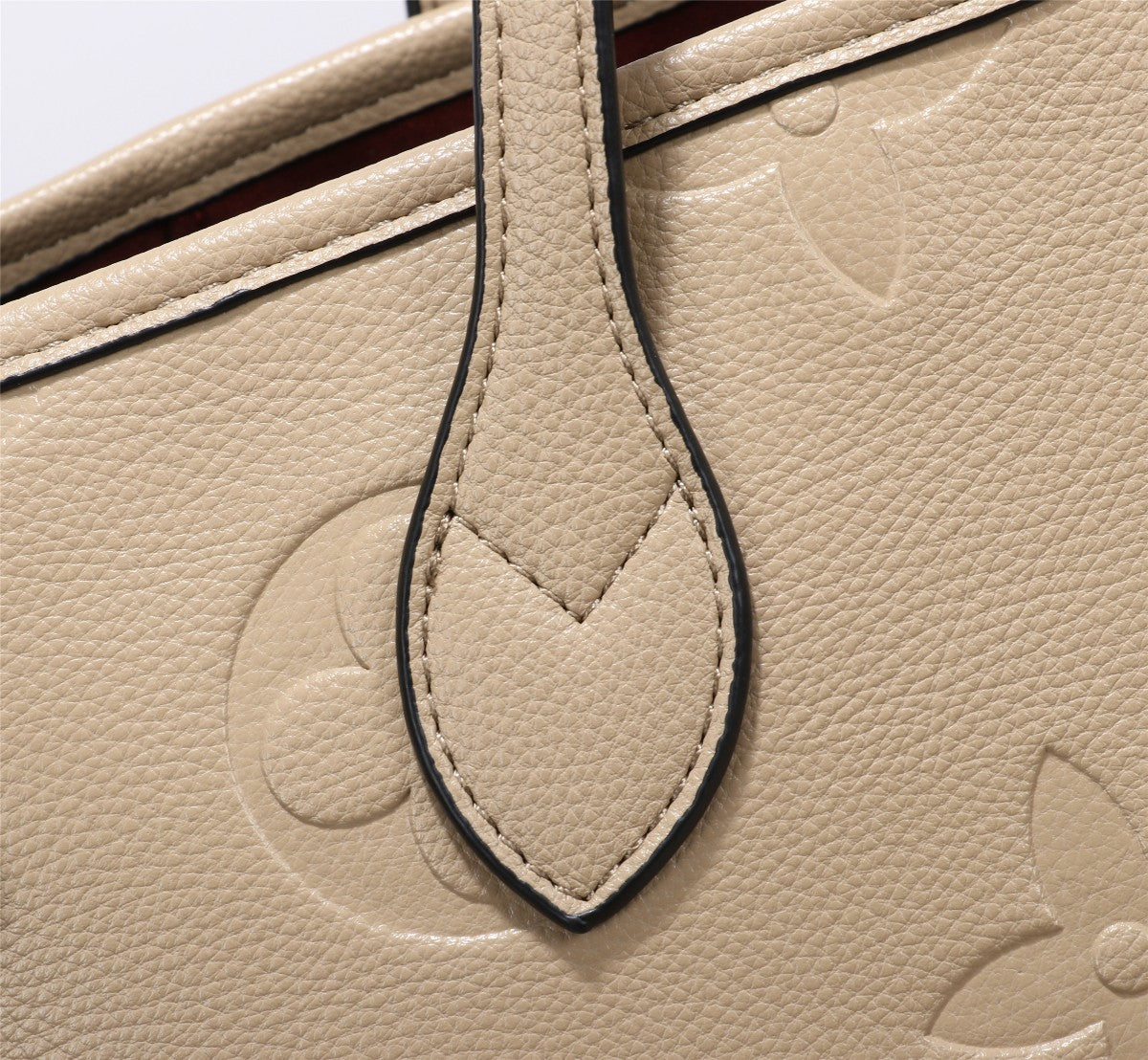 Louis Vuitton Neverfull MM Tote Bag Monogram Empreinte Tourterelle Gray For Women,  Shoulder Bags 12.2in/31cm Louis Vuitton M45686
