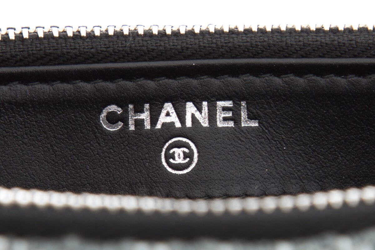 Chanel 2018 Grey Deauville Clutch on Chain Handbag