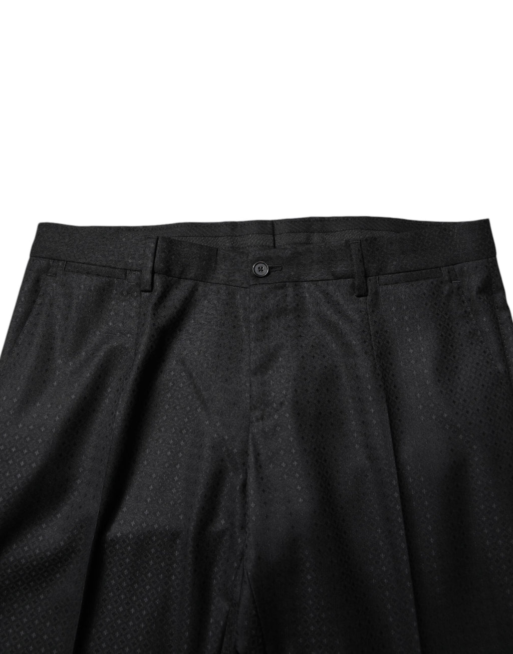 Dolce & Gabbana Black Jacquard Single Breasted 2 Piece Suit