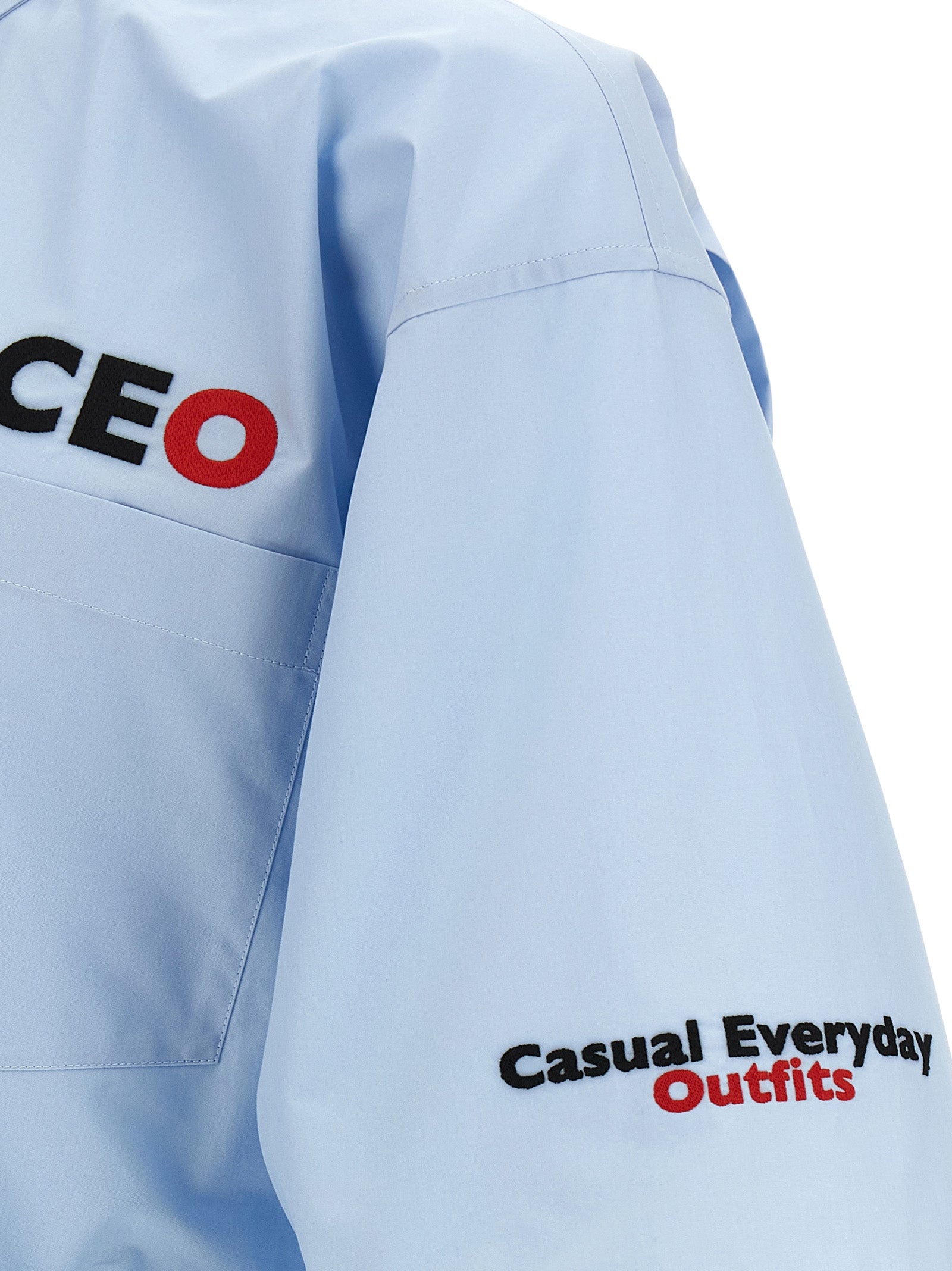 Balenciaga Men's Ceo Uniform Logo Shirt