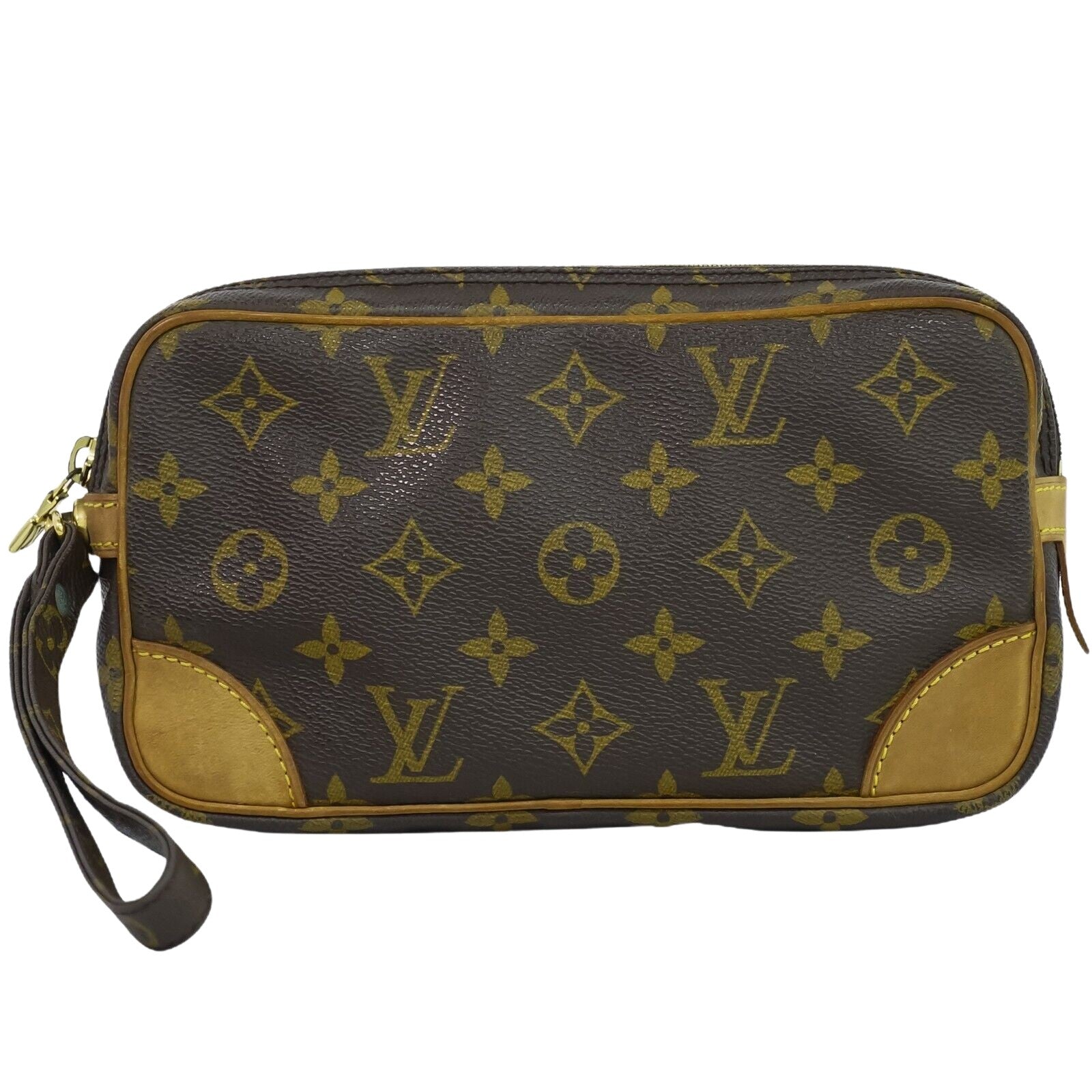 Louis Vuitton Marly Dragonne  Canvas Clutch Bag