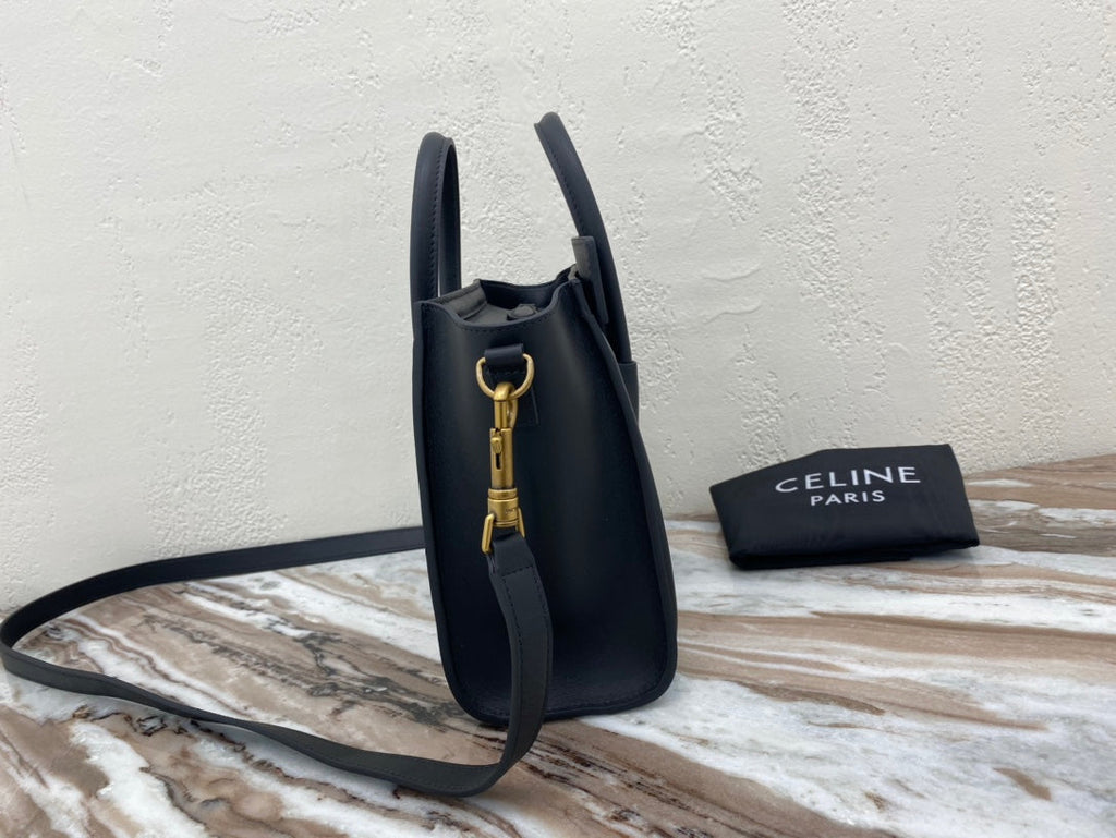 Top Quality Nano LuGucciage Bag In Drummed Black For WomLB 8in/20cm 189243HSC.38NO