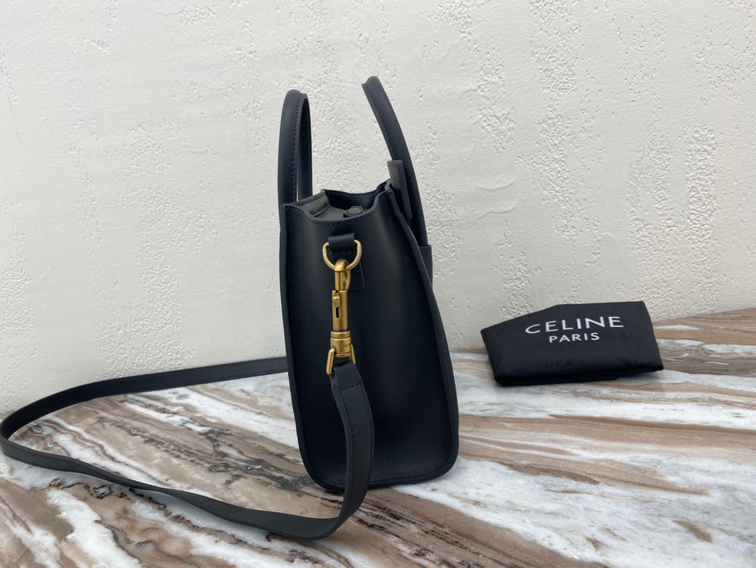 Top Quality Nano LuGucciage Bag In Drummed Black For WomLB 8in/20cm 189243HSC.38NO