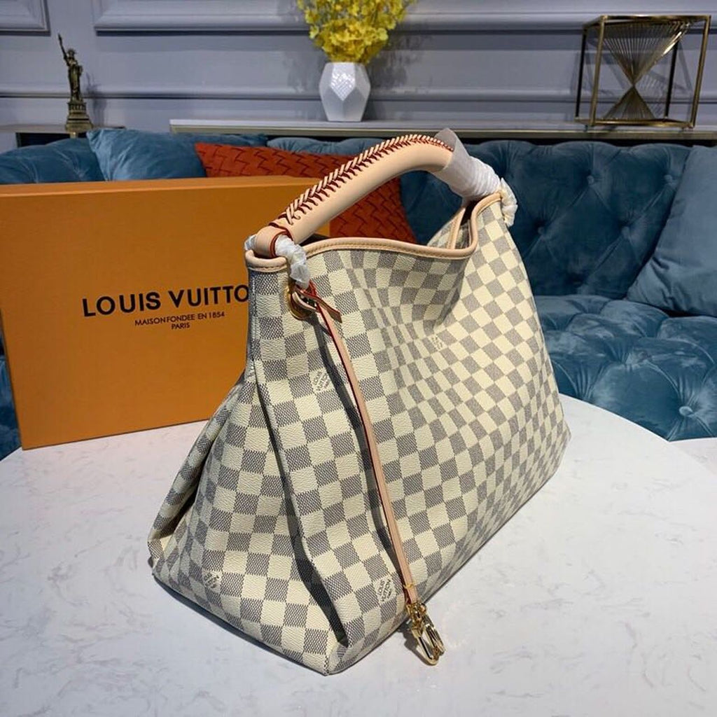Louis Vuitton Artsy MM Damier Azur Canvas For Women,  Shoulder Bags 16.1in/41cm Louis Vuitton N40253
