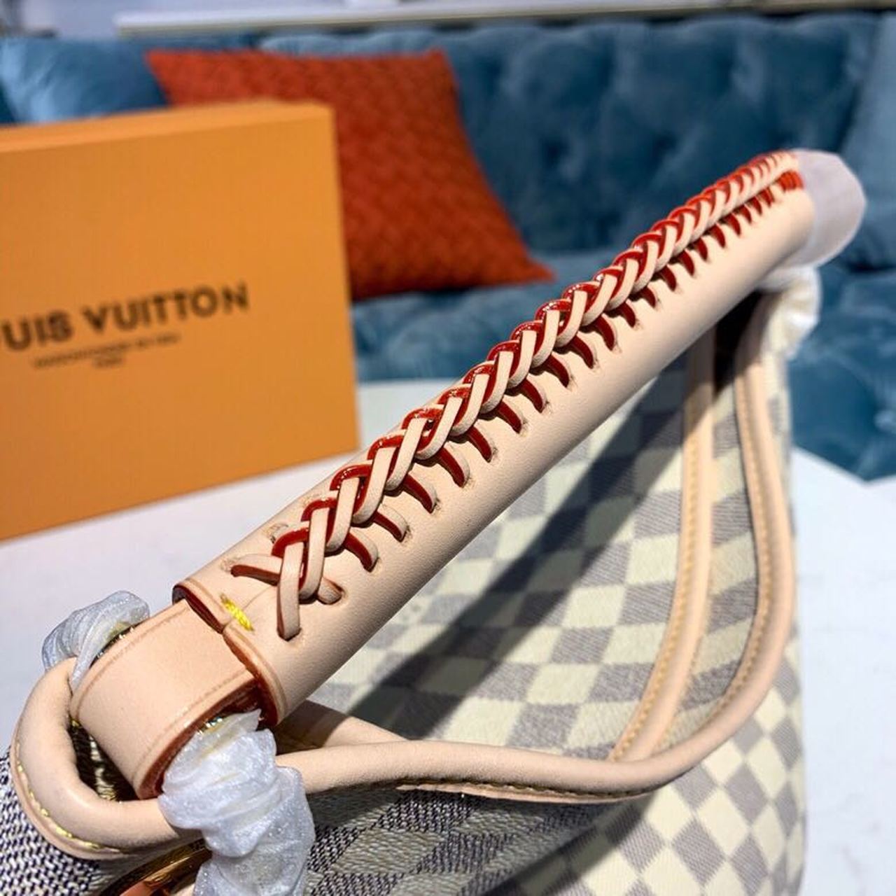Louis Vuitton Artsy MM Damier Azur Canvas For Women,  Shoulder Bags 16.1in/41cm Louis Vuitton N40253