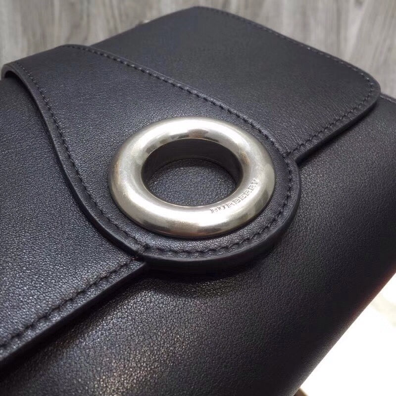 Grommet Detail Crossbody Bag Black For Women, Bags 7.1in/20cm