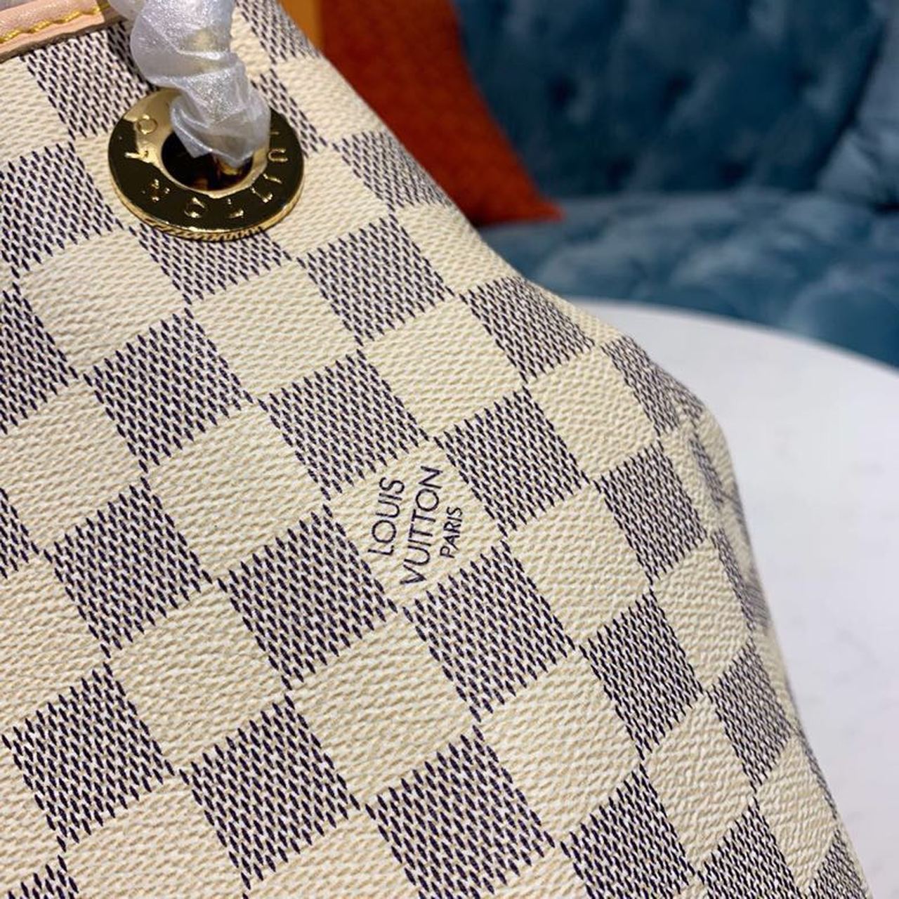 Louis Vuitton Artsy MM Damier Azur Canvas For Women,  Shoulder Bags 16.1in/41cm Louis Vuitton N40253