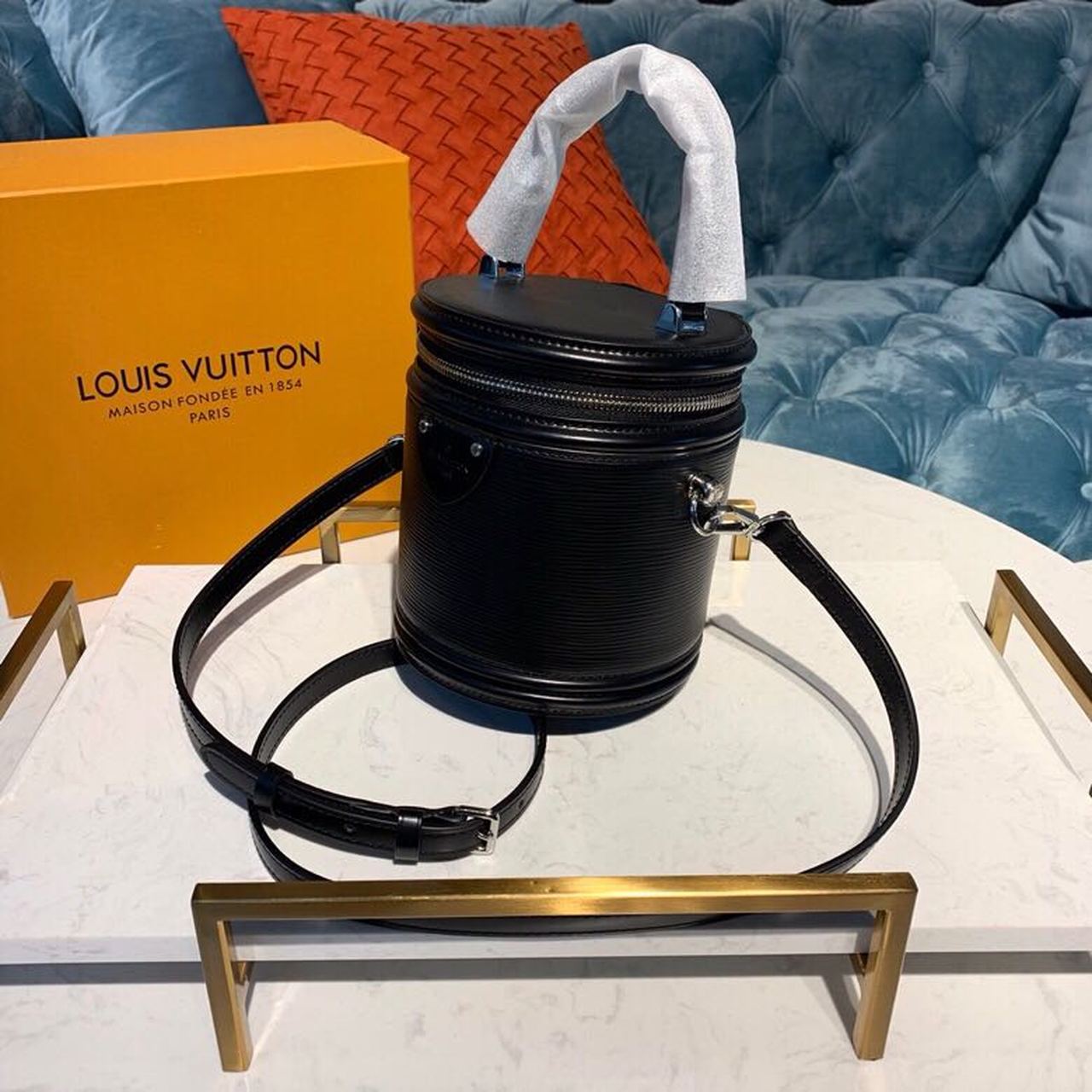 Louis Vuitton Cannes Epi Black For Women, WomenÃƒÂ¢Ã¢â€šÂ¬Ã¢â€žÂ¢s Handbags, Shoulder And Crossbody Bags 5.9in/15cm Louis Vuitton M52226