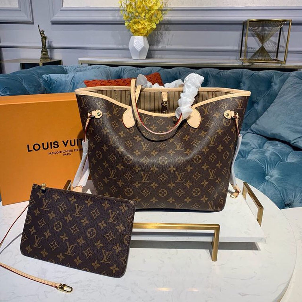 Louis Vuitton Neverfull MM Tote Bag Monogram Canvas For Women, WomenÃƒÂ¢Ã¢â€šÂ¬Ã¢â€žÂ¢s Handbags, Shoulder Bags 12.6in/32cm Louis Vuitton M40995