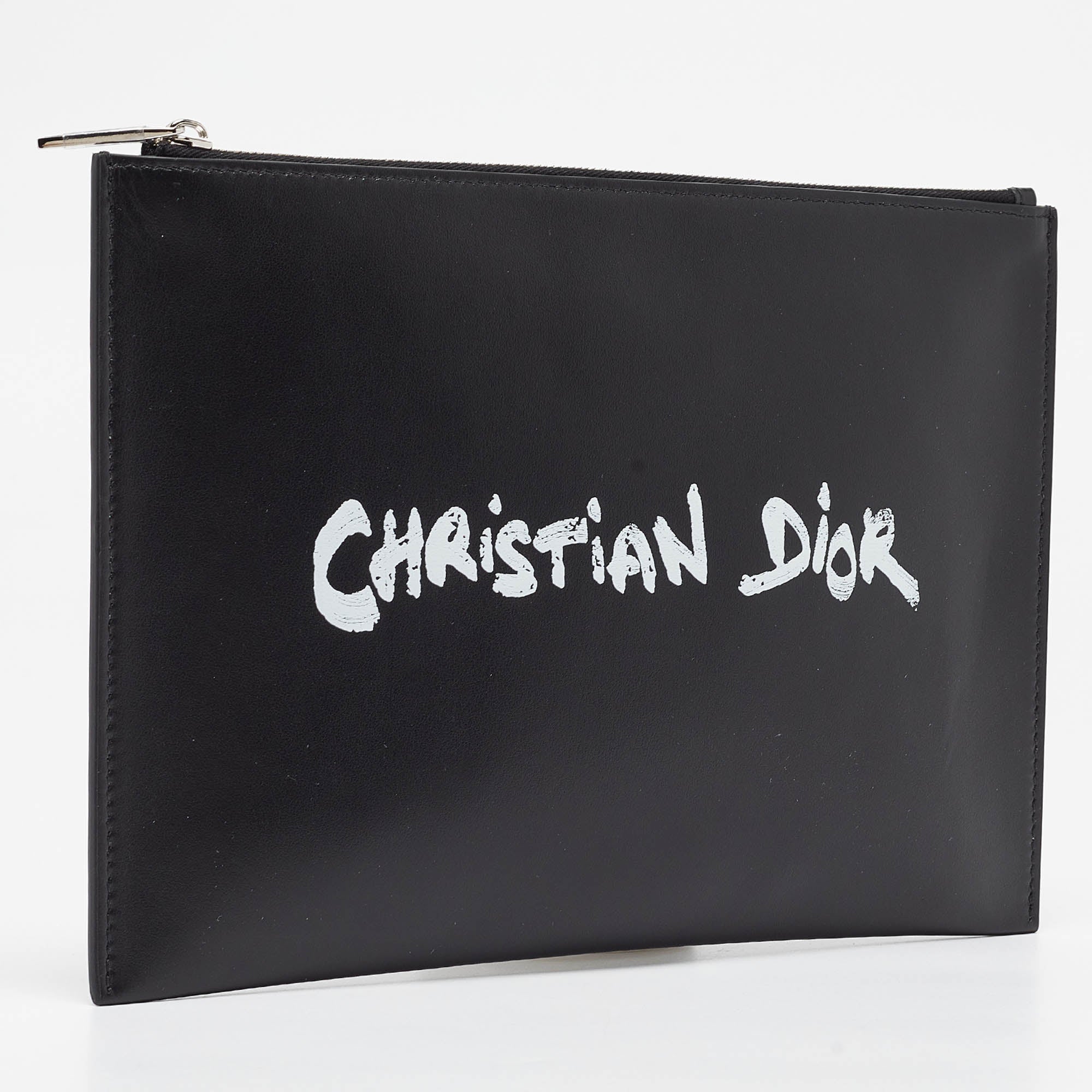 Dior  Leather Logo Slim Pouch