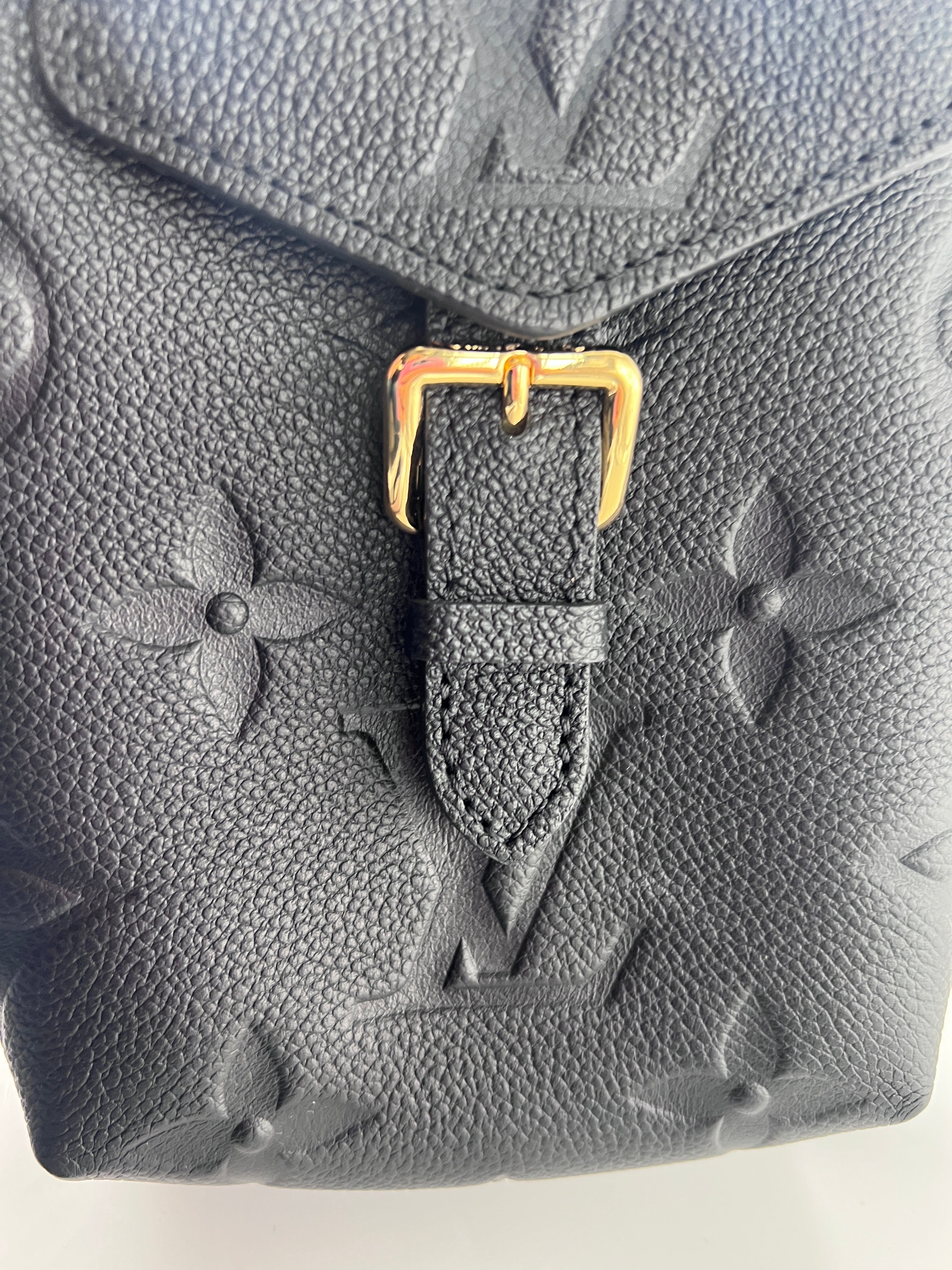 Louis Vuitton Tiny Backpack Monogram Empreinte Giant Black Leather Backpack Bag