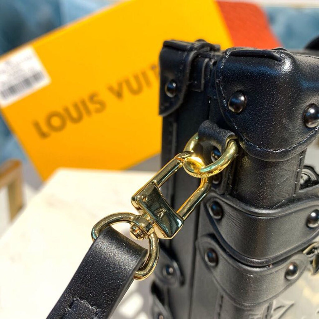 Louis Vuitton Petite Malle Monogram Vernis Black For Women, WomenÃƒÂ¢Ã¢â€šÂ¬Ã¢â€žÂ¢s Handbags, Shoulder And Crossbody Bags 7.9in/19cm Louis Vuitton M54180