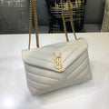 YSSL Loulou Small Chain Bag In MatelassÃ© "Y" White For Women 9.8in/23cm YSL 494699DV7279207