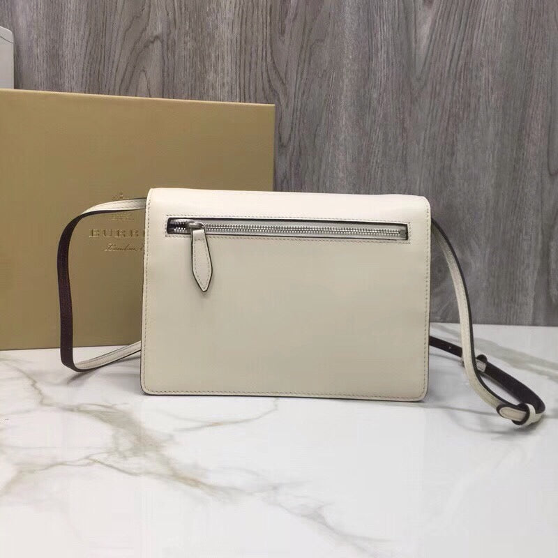 Small Macken Colorblock Crossbody Brown/White Bag For Women, Bags 9.5in/24cm