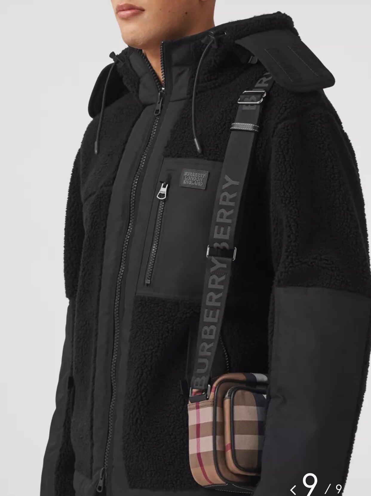 Burberry Check Crossbody Bag For Men, Bags 8.9in/22.5cm 80491451