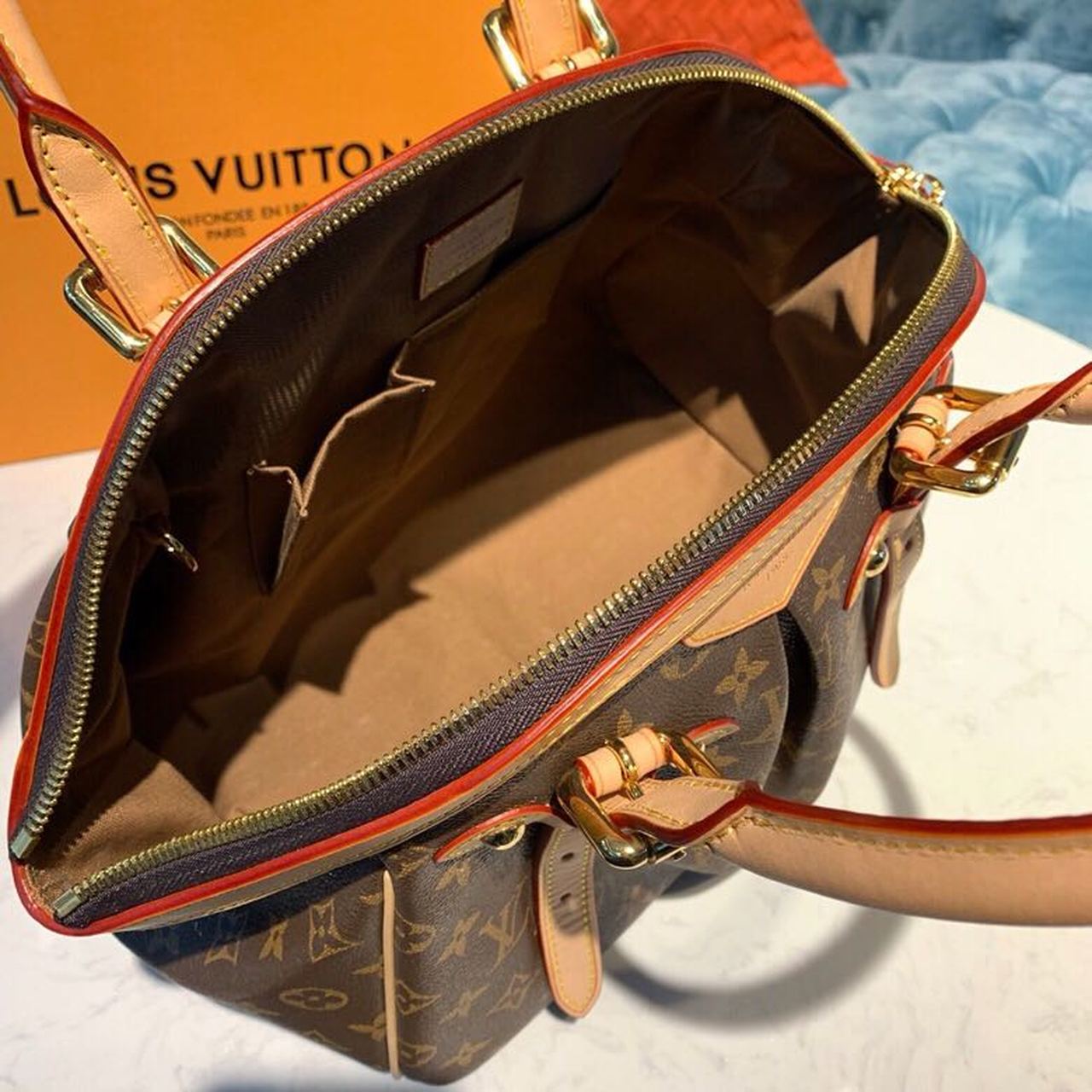 Louis Vuitton Tivoli Tote Bag Monogram Canvas For Women,  Shoulder Bags 18.1in/46cm Louis Vuitton M40144