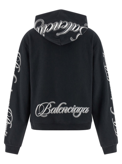 Balenciaga Women's Cursive Hoodie