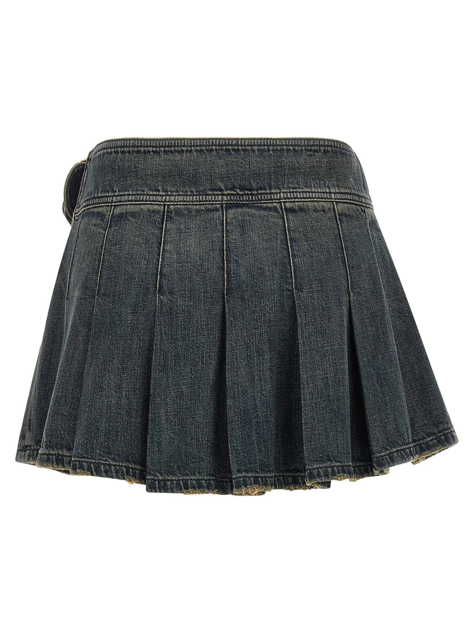 Balenciaga Women's Buckle Pleated Skirt