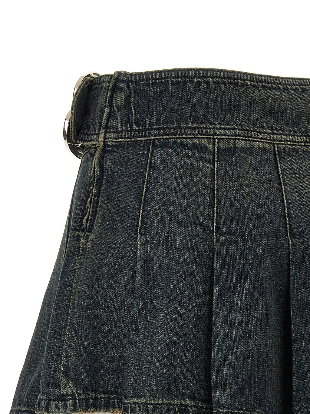 Balenciaga Women's Buckle Pleated Skirt