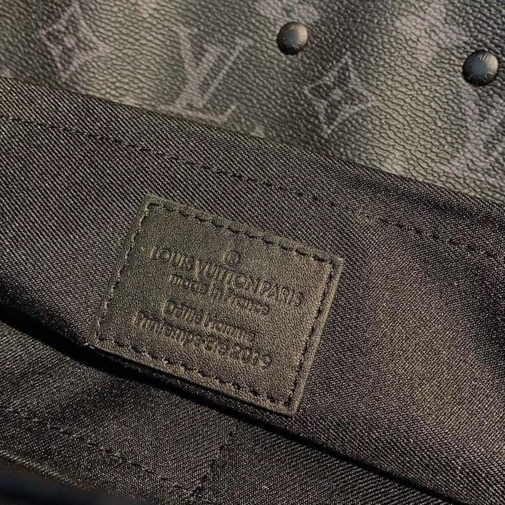Louis Vuitton Steamer PM Monogram Eclipse Canvas By Virgil Abloh For Men, Handbags, Shoulder And Crossbody Bags 13.8in/35cm Louis Vuitton M44731