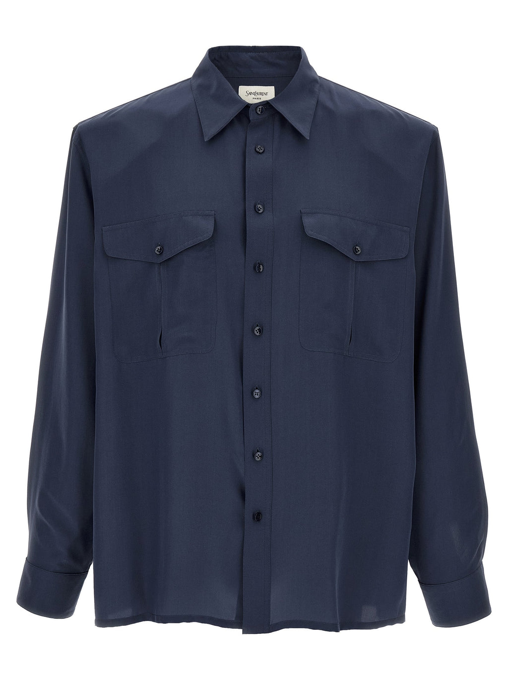 Saint Laurent Men's Viscose And Silk Shirt