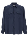 Saint Laurent Men's Viscose And Silk Shirt
