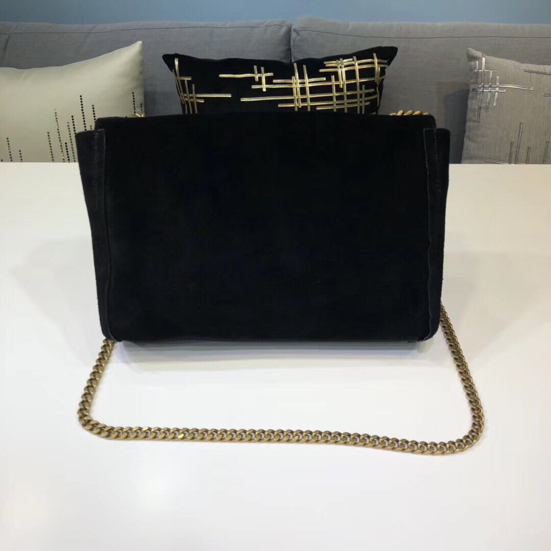 YSSL Kate Medium Reversible Chain Bag Black For Women 28.5in/11cm YSL 5538040UD7W1000