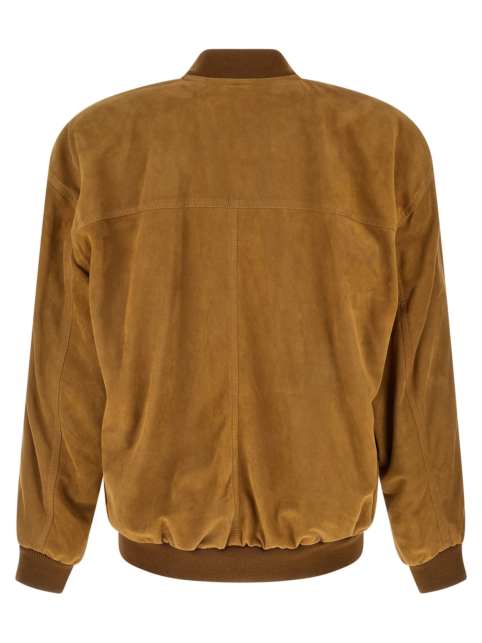 Saint Laurent Men's Suede Bomber Jacket