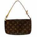 Louis Vuitton Pochette Accessoire  Canvas Clutch Bag