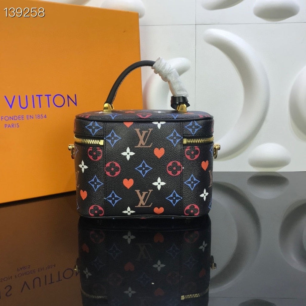 Louis Vuitton Vanity PM Game On Monogram Canvas By Nicolas Ghesquiere Black For Women,  Shoulder And Crossbody Bags 7.5in/19cm Louis Vuitton M57482