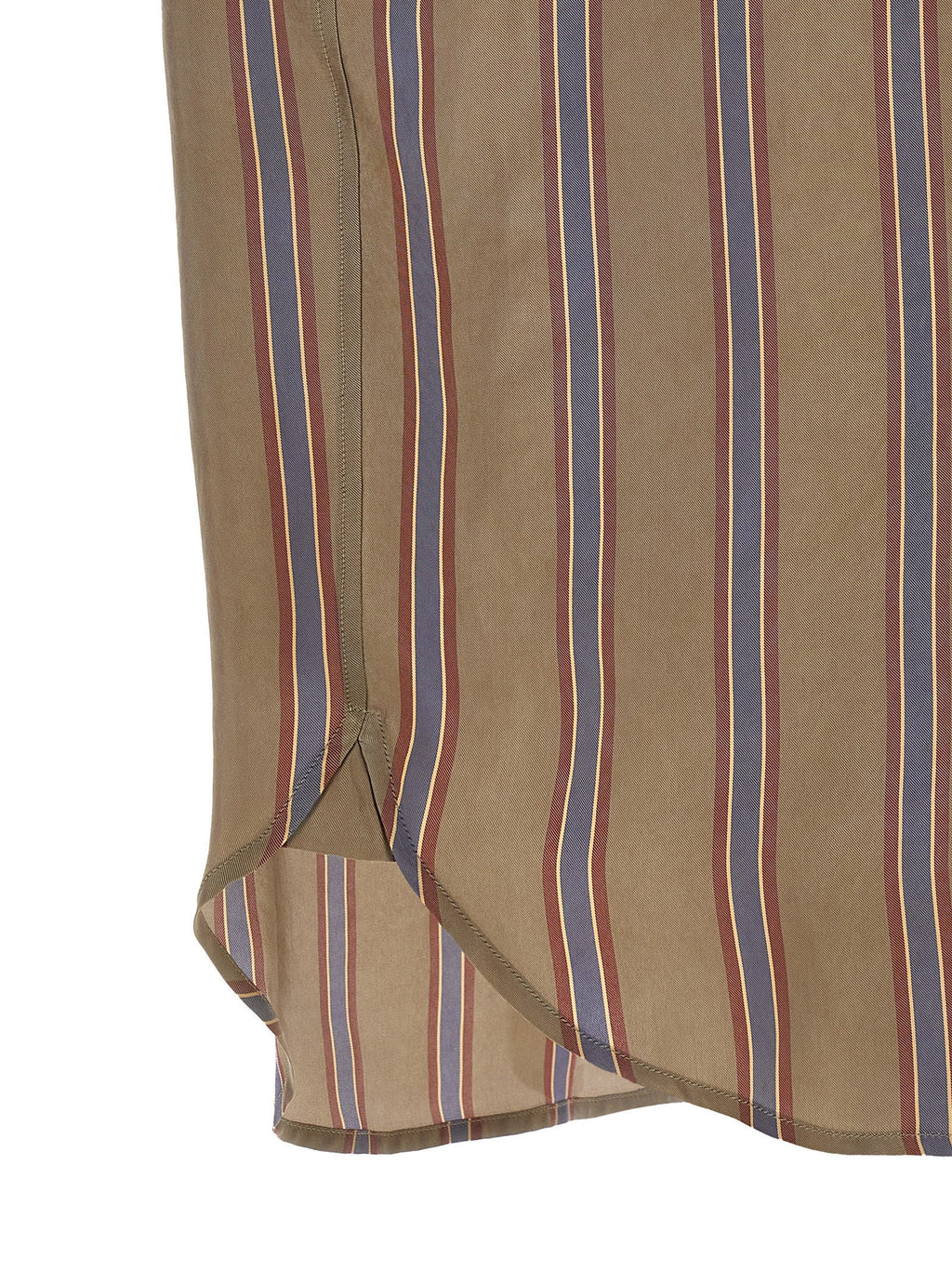 Saint Laurent Men's Cassandre Striped Shirt