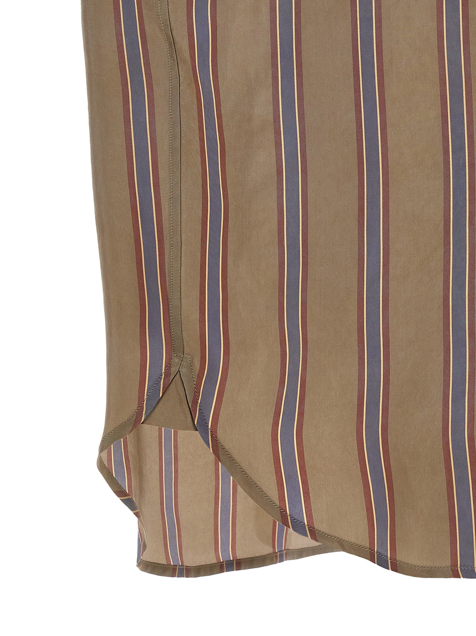 Saint Laurent Men's Cassandre Striped Shirt