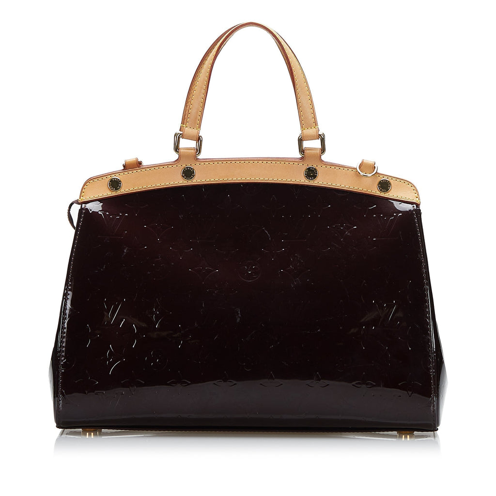Louis Vuitton Brea MM Purple Monogram Vernis