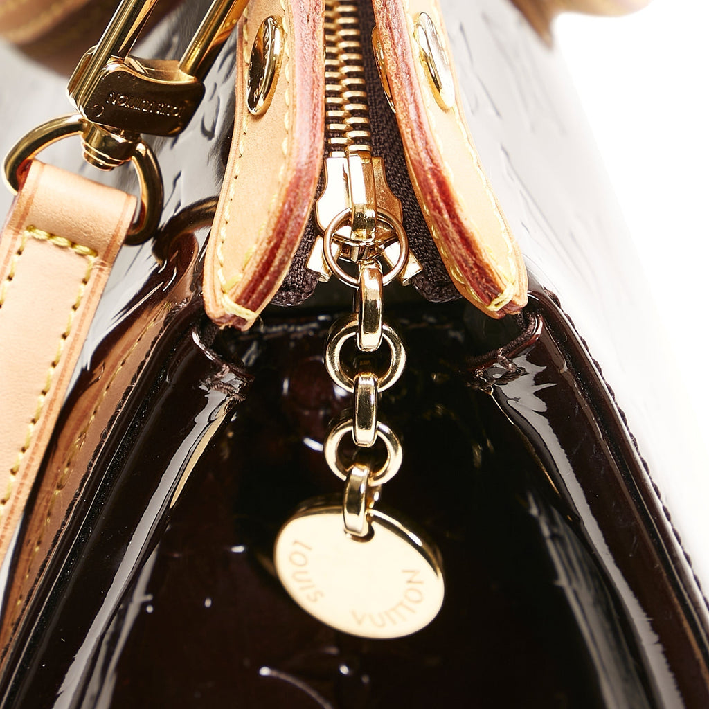 Louis Vuitton Brea MM Purple Monogram Vernis
