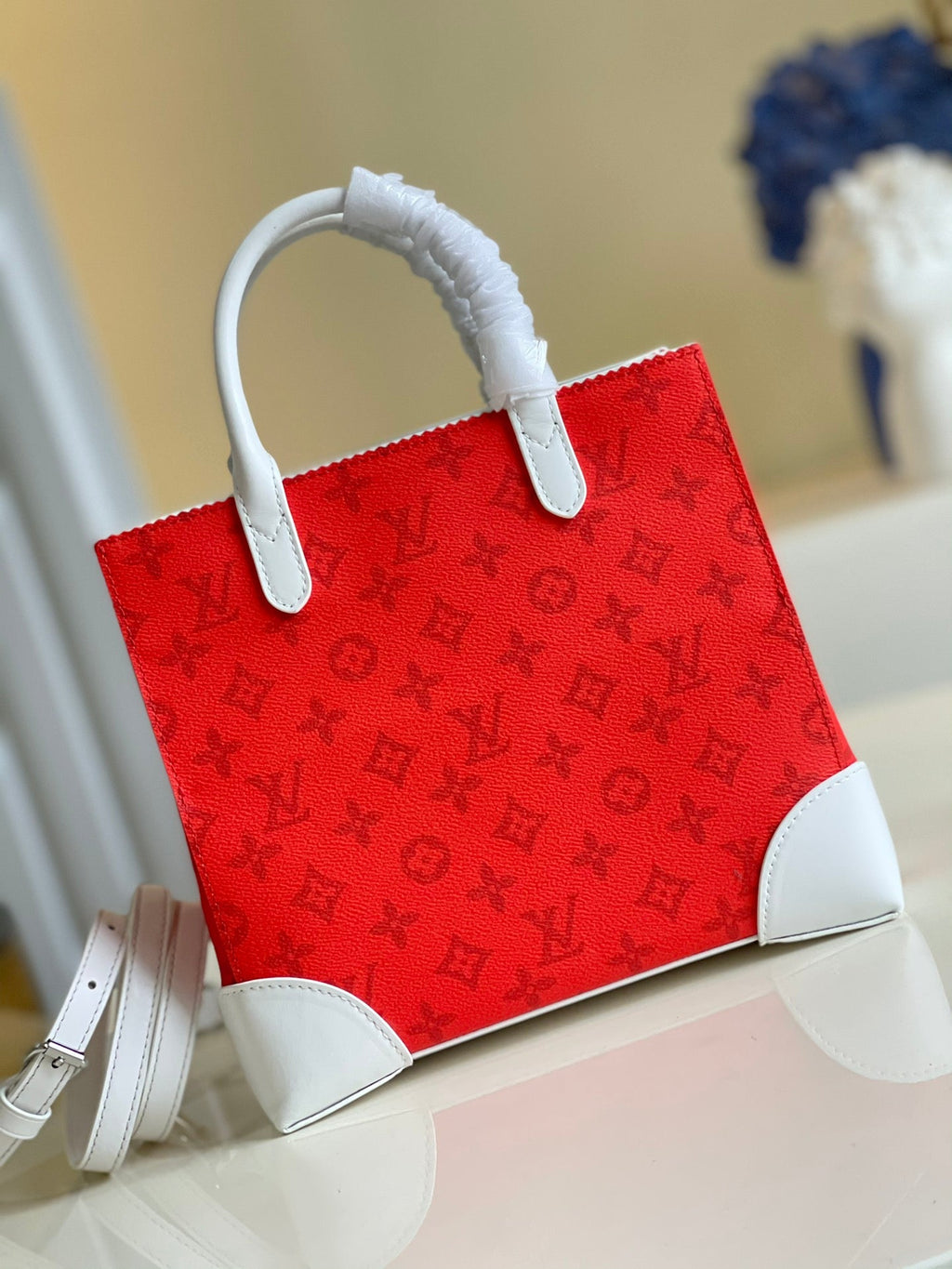 Louis Vuitton Litter Bag Vintage Monogram Canvas Red By Virgil Abloh For Men, Men’s Bags, Shoulder And Crossbody Bags 9.4in/24cm Louis Vuitton