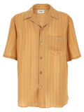 Saint Laurent Men's Striped Silk Shirt