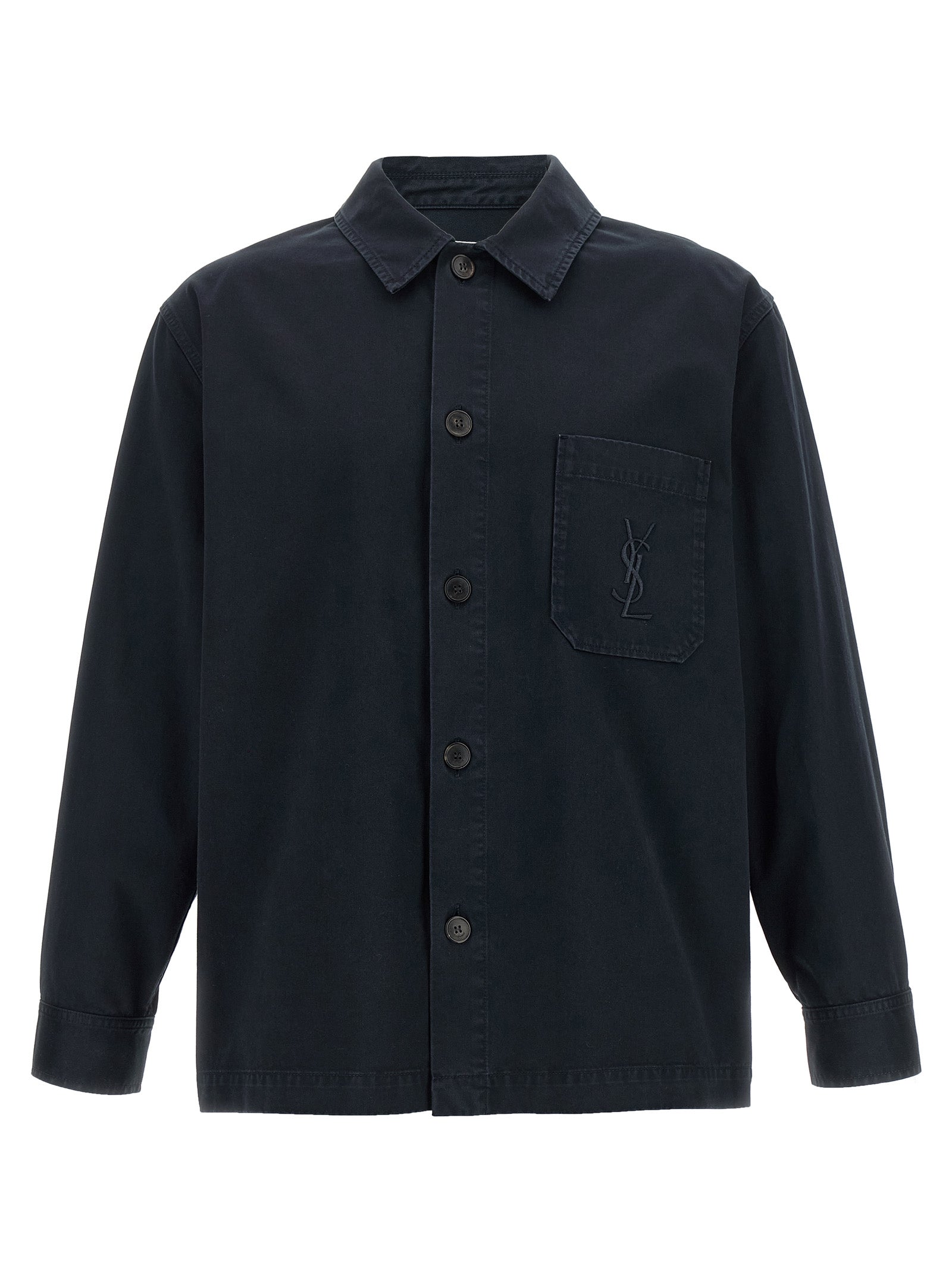 Saint Laurent Men's Cassandre Overshirt