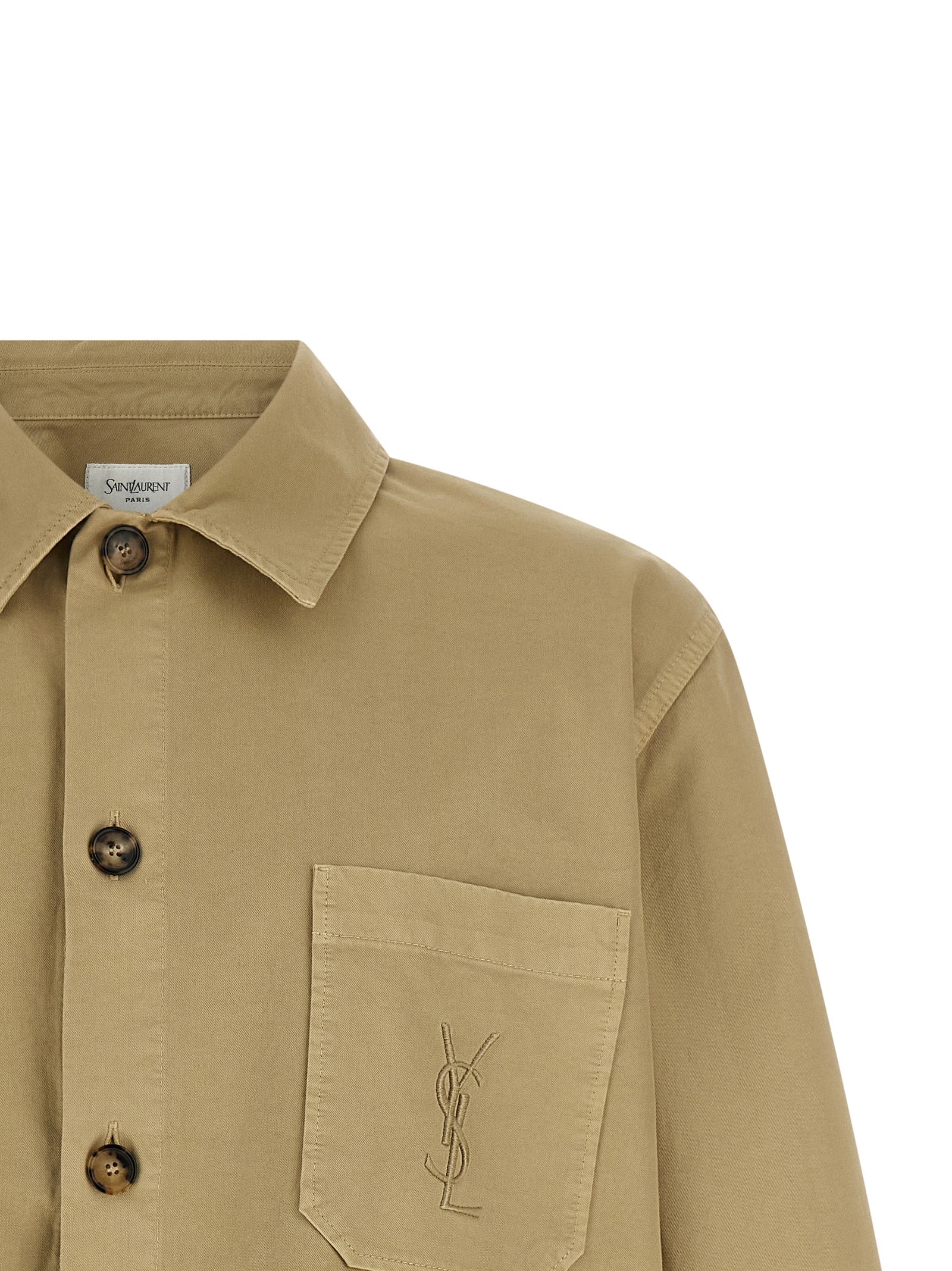 Saint Laurent Men's Cassandre Overshirt