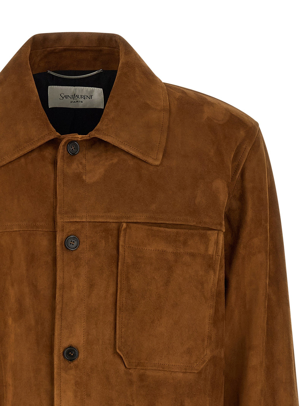 Saint Laurent Men's Suede Overshirt