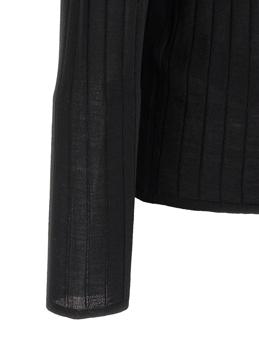 Saint Laurent Men's Pointelle Wool Polo Shirt