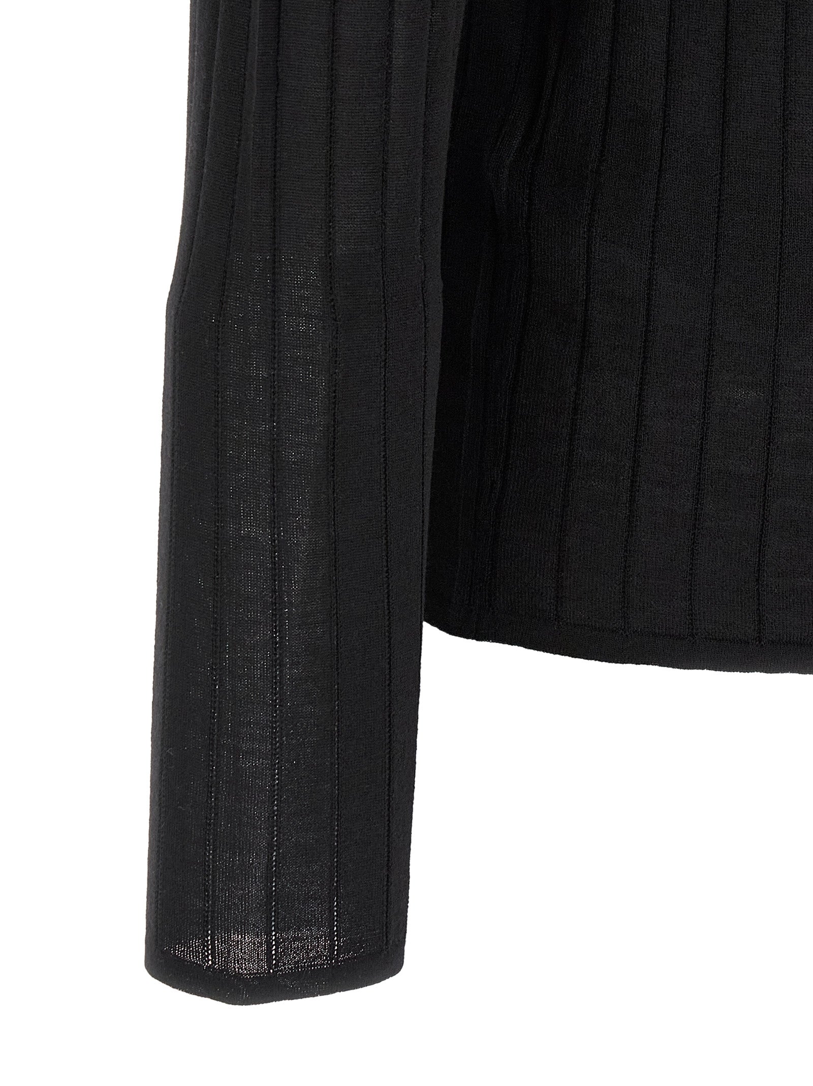 Saint Laurent Men's Pointelle Wool Polo Shirt