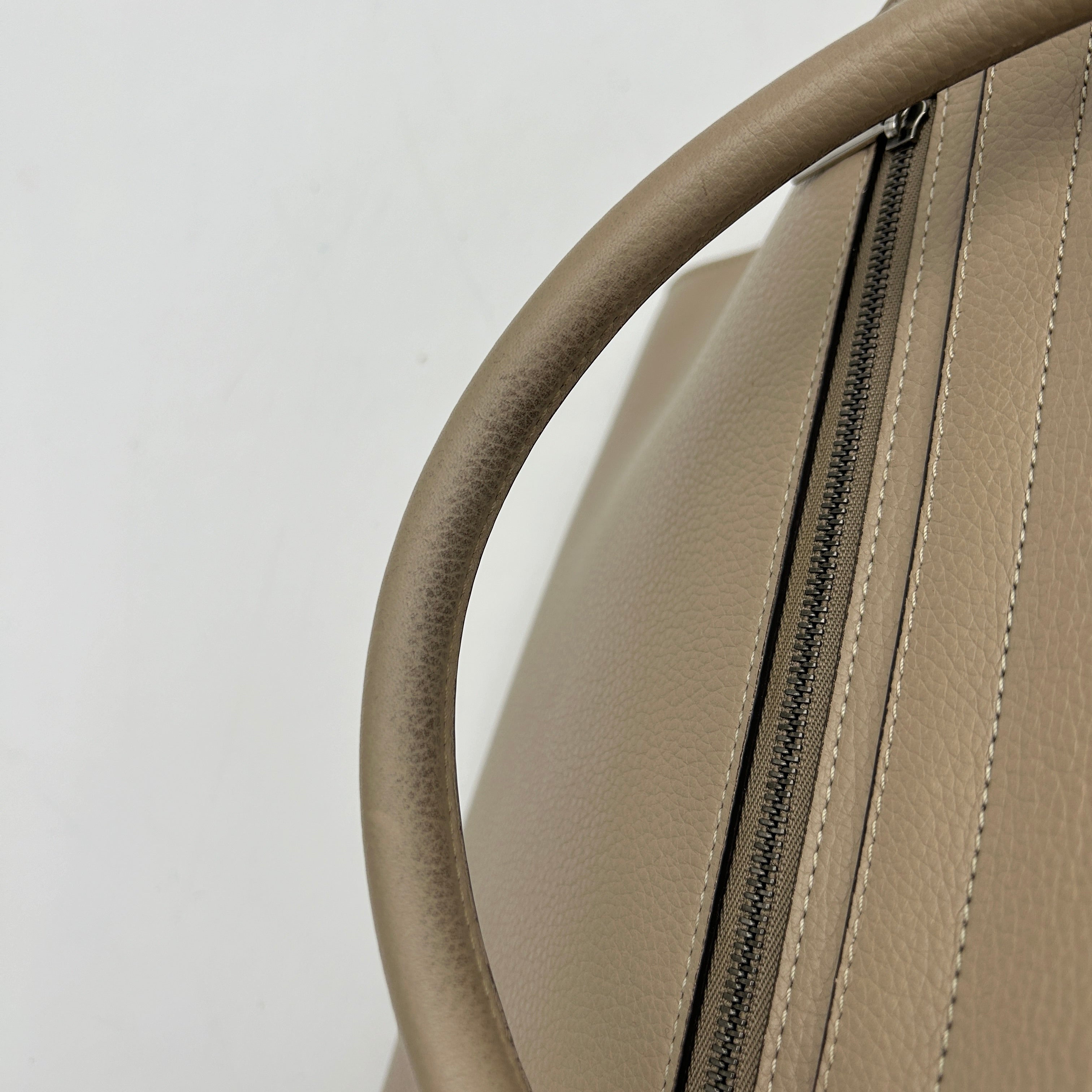 Céline Trapeze Beige Leather Suede Medium Shoulder Bag