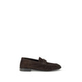 Saint Laurent Brown Calf Leather Bos Taurus Slip-On Men's Loafers