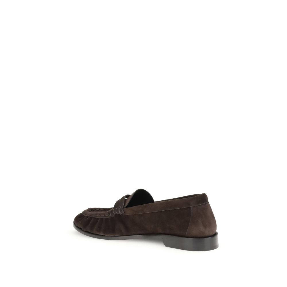 Saint Laurent Brown Calf Leather Bos Taurus Slip-On Men's Loafers