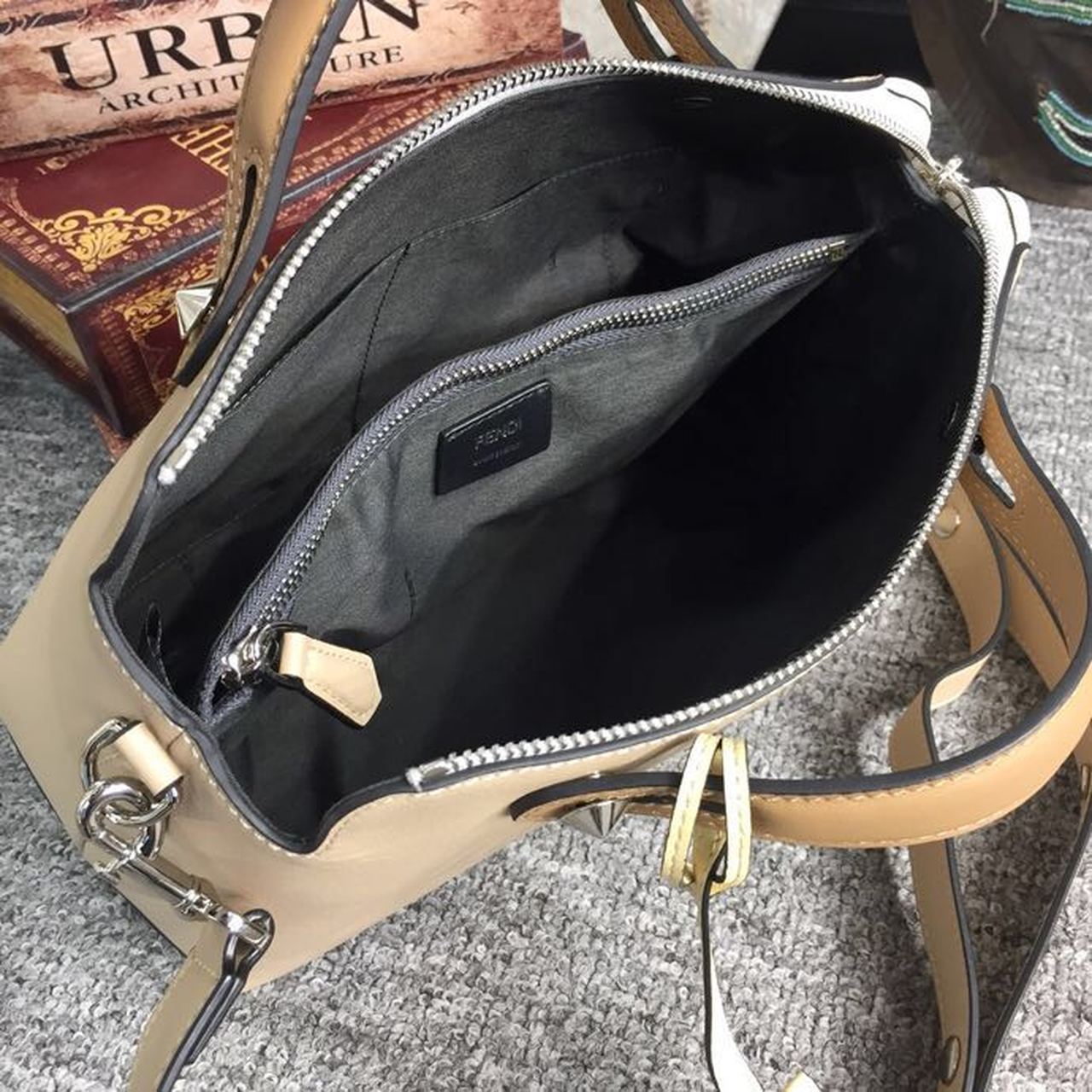 By The Way MeDiorum Bag Beige For Women, Women’s Handbags, Shoulder And Crossbody Bags 10.6in/27cm FF 8BL1461