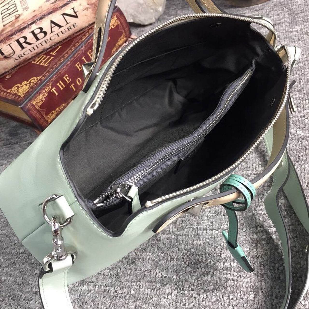 By The Way MeGLAMIum Bag Mint Green For Women, Handbags, Shoulder And Crossbody Bags 10.6in/27cm FF 8BL1461