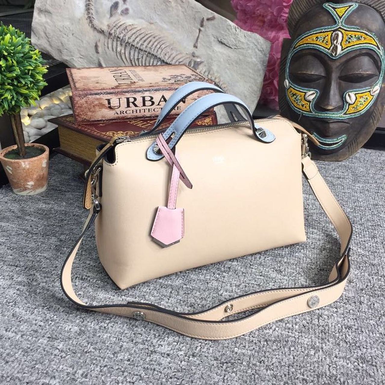 By The Way MeDiorum Bag Beige For Women, Women’s Handbags, Shoulder And Crossbody Bags 10.6in/27cm FF 8BL1461
