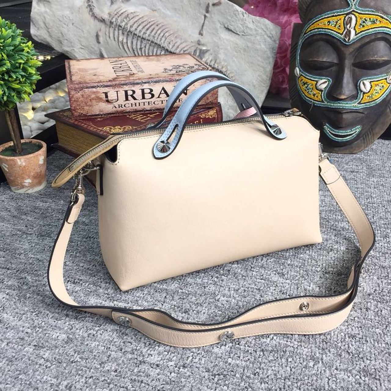 By The Way MeDiorum Bag Beige For Women, Women’s Handbags, Shoulder And Crossbody Bags 10.6in/27cm FF 8BL1461