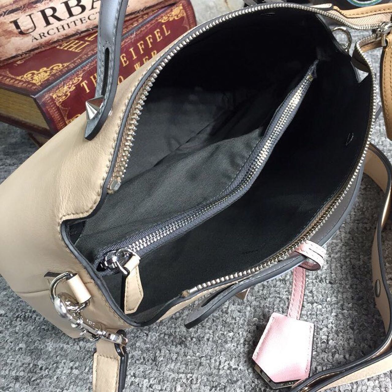 By The Way MeGLAMIum Bag Beige For Women, Handbags, Shoulder And Crossbody Bags 10.6in/27cm FF 8BL1461